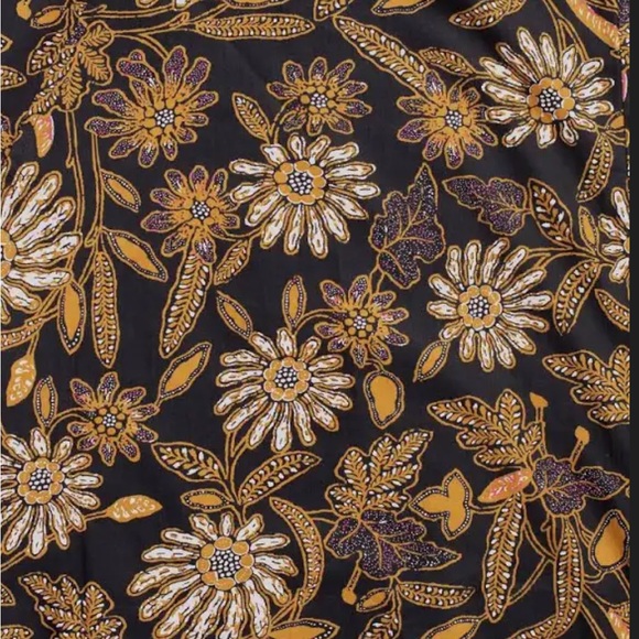 Cleobella seraphina midi dress magnolia puff sleeve tie XS - Picture 3 of 7